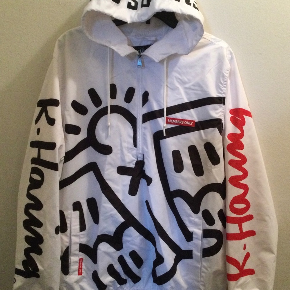 ISO KEITH HARING X MEMBERS ONLY WINDBREAKER